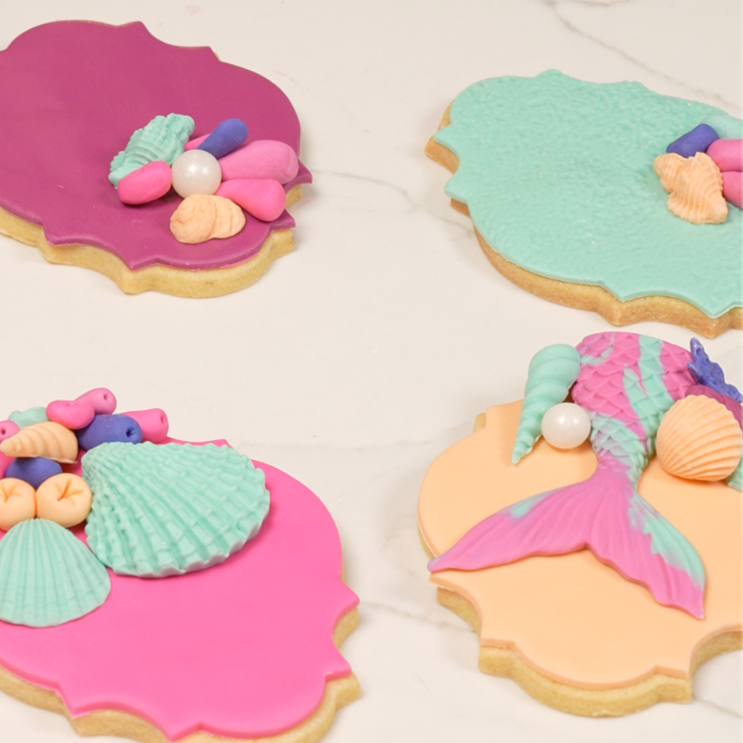 Cake decorated with buttercream colored using Colour Mill Tiffany oil based food coloring