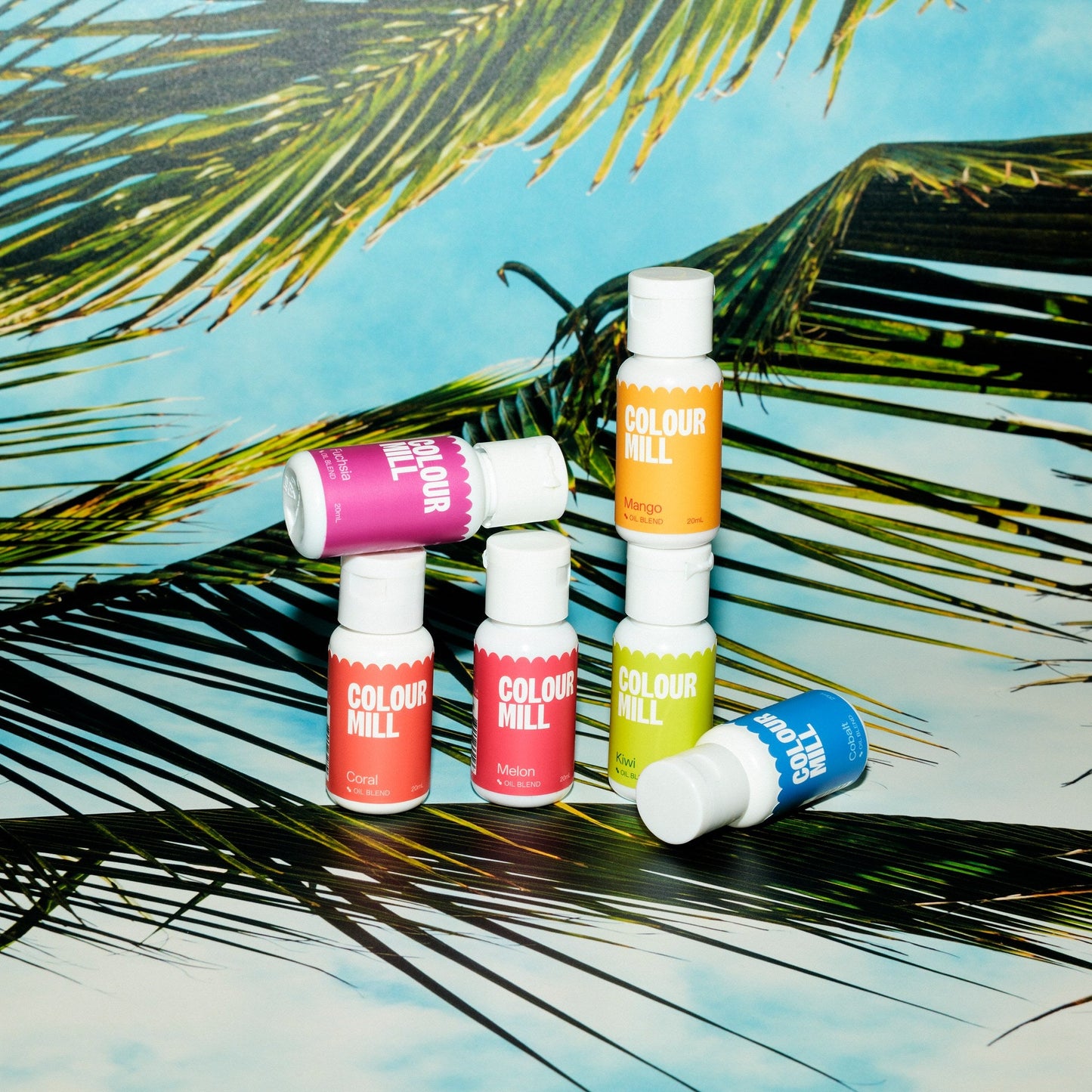 Bakes decorated using colors from the Colour Mill Tropical Pack